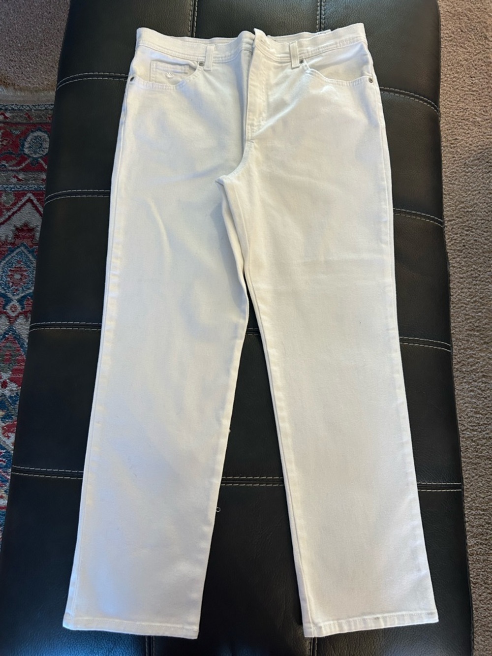 Gloria Vanderbilt White Straight-Leg Women's Jeans
